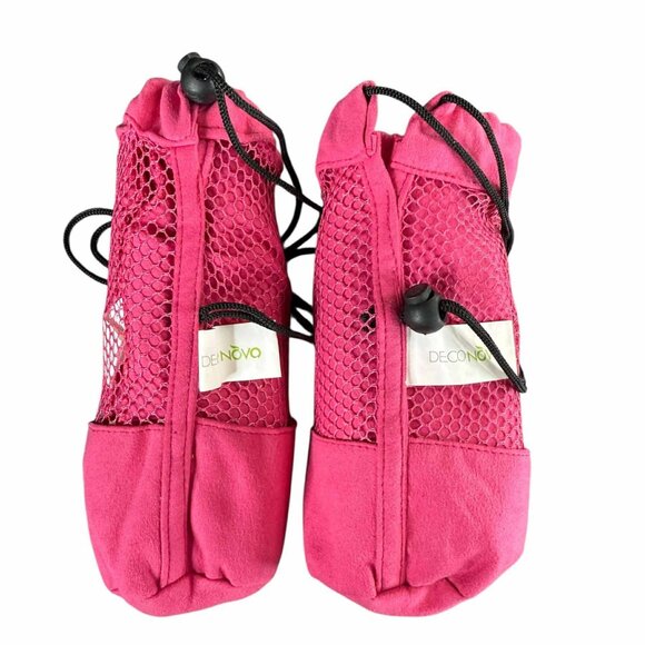 Sport Towel, Workout, Camping, Deconovo, HotPink with Bag and Strap - Picture 2 of 3